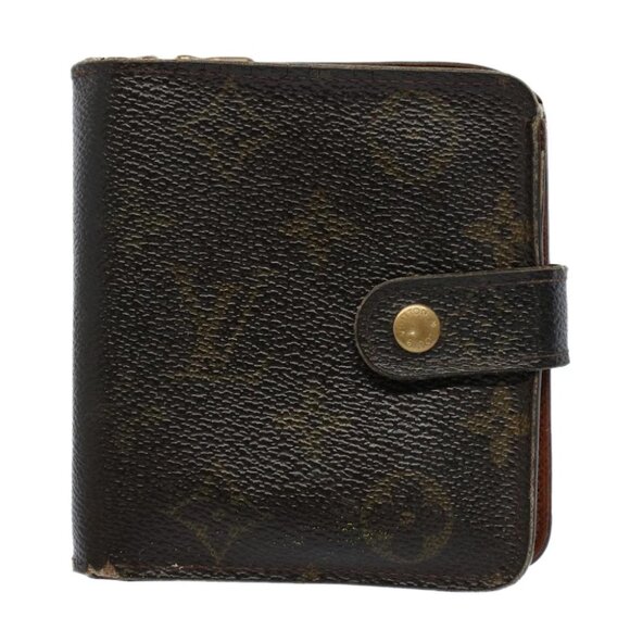 LOUIS VUITTON Monogram Compact Zip Wallet M61667 LV Auth 54068 - Picture 2 of 16